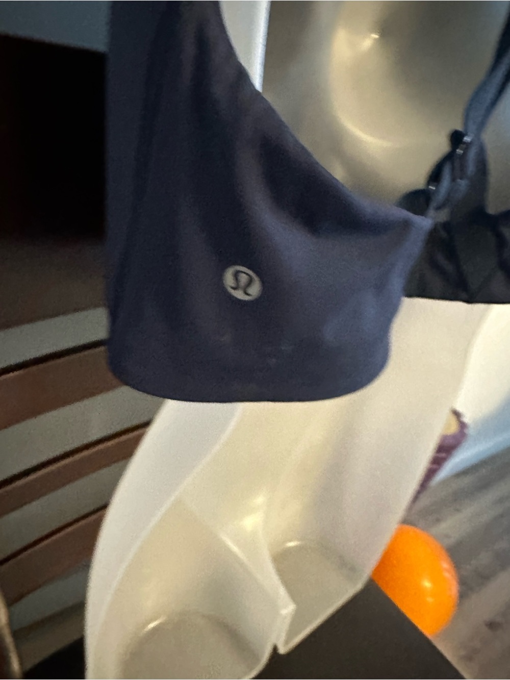 lululemon athletica Navy Sports Bra with Reflective Logo
